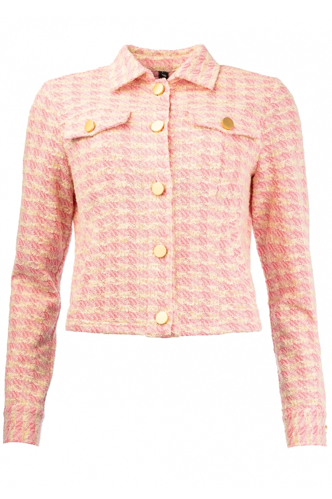 GALIUM LS RMJ PIED DE POULE WOVEN 25S1 FF009 01 455 Orchid Smoke